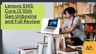 Lenovo Ideapad S145 Core i3 10th Gen Unboxing and review