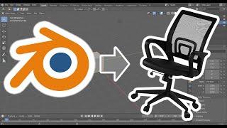 How Not To Model... - Blender - Time lapse - Office Chair Modelling