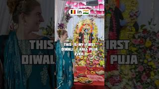 Foreigners first Kali Puja #India #vlogging #diwali