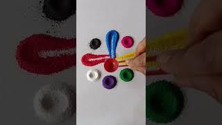 Simple Rangoli| Satisfying Rangoli|Easy Rangoli Tips and Tricks| ASMR #rangoli#satisfying#asmr#viral