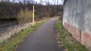 Dalmarnock Bridge to Shawfield Diversion on Clyde Walkway in Glasgow, Scotland