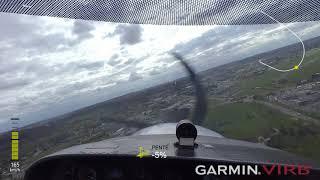 Atterrissage en PTU à Agen LFBA à bord du Diamond DA40