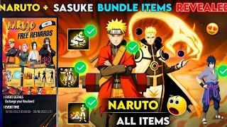 FREE FIRE X NARUTO SHIPPUDEN Collaboration Rewards - NARUTO EVENT COLLECTION - FF NEW EVENT 2025