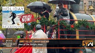 Todd interviews Jimmy Fallon and The Roots at the 98th Annual Macy's Thanksgiving Day Parade in NYC