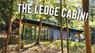 Glass Cabin w/ Caves & Waterfalls! | The Ledge Airbnb Cabin Tour!