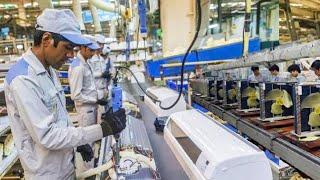 How It's Made Air Conditioner In Factories | Air Conditioner Manufacturing Process @Techmachine_