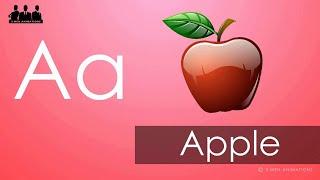 A for Apple Phonic Nursery Song - 3Men Animations