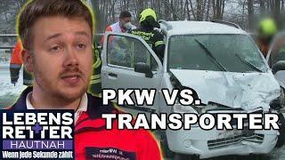 PKW vs. Transporter: Unfallopfer haben riesiges Glück! | Lebensretter hautnah | SAT.1