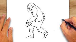 How to draw Big Foot