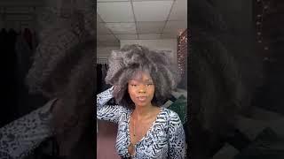 Attempting an Afro on my type 4 hair