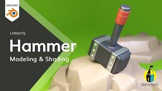 How to modeling hammer in blender 3D