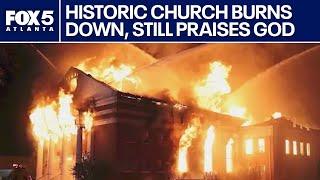 Historic Georgia church still holds service days after devastating fire | FOX 5 News