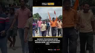 VHP stages processions across Fulbari in support of 24-hour Siliguri bandh