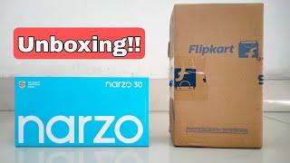 Realme Narzo 30 Unboxing & Review | Realme Narzo 30 6gb/128gb Recing Blue unboxing..