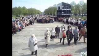 Mayor of Riga Nil Ushakov going to put flowers for Latvia occupants, Riga, Latvia