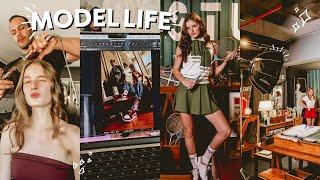 a week in the life of a model | behind the scenes, casting and production routine ⭐️