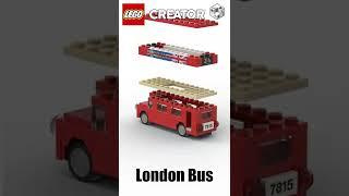 LEGO Creator Double deck London Bus Satisfying Building Animation