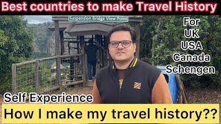 Travel history kaise banaye | Best and cheap countries for Travel history | Self experience