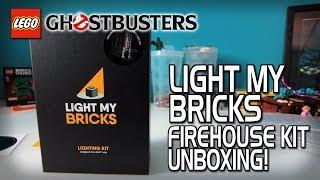 Light My Bricks - LEGO Ghostbusters Firehouse Unboxing! Lighting Kit!