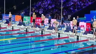 World Aquatics Swimming Championships 25m 2024 - Men 50m Backstroke - Semifinal - Kacper Stokowski