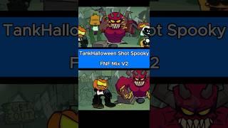 FNF Tankman Halloween shot Spooky Mix V2  #fnf #spooky #fnfanimation