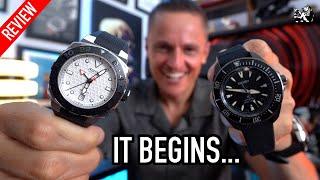 The Next Watch Trend Revealed: New $500 Seiko Mini Samurai SRPL15 & Alpina 39mm Seastrong GMT Diver