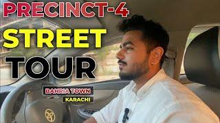 street tour of precinct 4 bahria town karachi | plot for sell | villa for sell | Ali Lucky