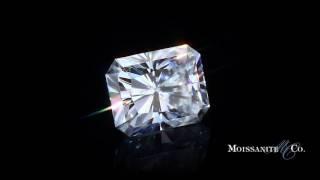 Radiant cut Forever One Moissanite - MoissaniteCo.com