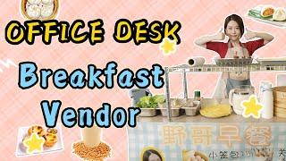 DIY OFFICE DESK FOOD VENDOR! Dumplings, Pork Buns & More | Ms Yeah