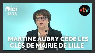 Martine Aubry cède les clés de la mairie de Lille