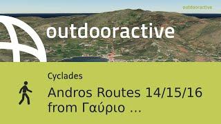 Andros Routes 14/15/16 from Γαύριο (Gavrio) to Κάτω Άγιος Πέτρος (Kato Agios ...