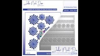 JND438 & JND454 - Anastasia flower die & Daisy Stripe embossing folder