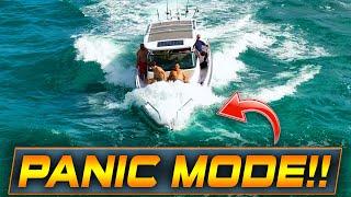 BOAT TAKES ON GALLONS OF WATER AT HAULOVER INLET !! | CAPTAIN ERROR? | WAVY BOATS