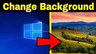 How To Change Desktop Background image in Windows 10 - Tutorial - Quick Tech Tips 2023