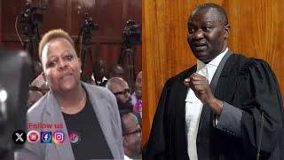 ''I DON'T KNOW WHY THIS WOMAN IS HERE,'' DRAMA AS PROF. TOM OJIENDA CLASH WITH NIS LAWYER IN COURT.