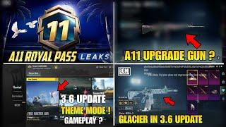  Bgmi 3.6 New Update Leaks | A11 Royal Pass | 3.6 Update Theme Mode & New Features | M4 glacier