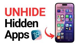 How To Unhide Hidden Apps On Iphone Ios 18