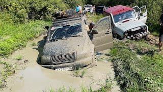 Маршрут который никогда не просыхает! УАЗы, Нива, Mitsubishi L200 и Suzuki Jimny.