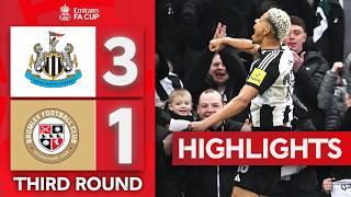 Osula Opens His Newcastle Account | Newcastle United 3-1 Bromley | Emirates FA Cup 2024-25