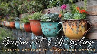️ DIY Garden Art & Creative Upcycling Ideas: Turning Garbage into Gorgeous Garden Decor