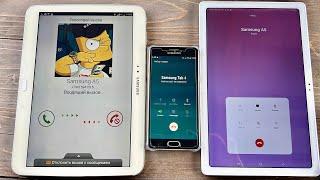 Two Samsung Tab A8 & Tab3 incoming Call Samsung A5 2016