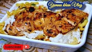 TUSCAN CHICKEN MACRONI RECIPE||CLASSIC CHICKEN MACRONI RECIPE BY YUMNA KHAN