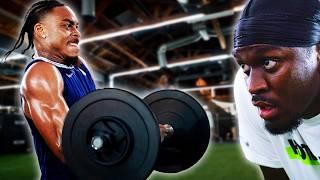 @JustinJefferson18  Puts @ajgreene15 Through an NFL Player's Workout