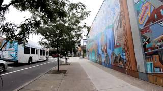 ⁴ᴷ Walking Tour of Philadelphia - Callowhill to Penn's Landing via Spring Garden St and Waterfront