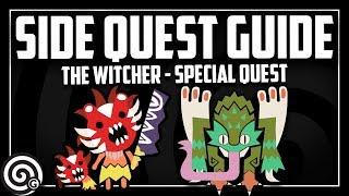 SIDE QUEST GUIDE - Trouble in the Ancient Forest - The Witcher | Monster Hunter World