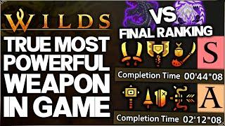 Monster Hunter Wilds - True BEST Highest Damage Weapon in Game - All Weapons Ranked Tier List Guide!