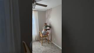 Wallpaper transformation in my office  #diy #home
