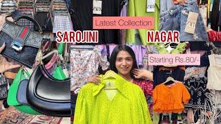 Sarojini Nagar Market LATEST *OCTOBER* Collection !! With SHOP No. || MK, Gucci, ZARA Dupes 