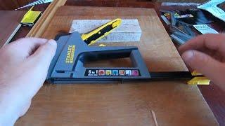 Степлер Stanley FMHT6-70868,Обзор и тест степлера Stanley FMHT6-70868,Stapler stanley fatmax