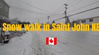 Christmas Eve 2024 snow walk | Saint John NB 